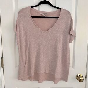 Pink/Mauve Short Sleeve V-Neck Tee